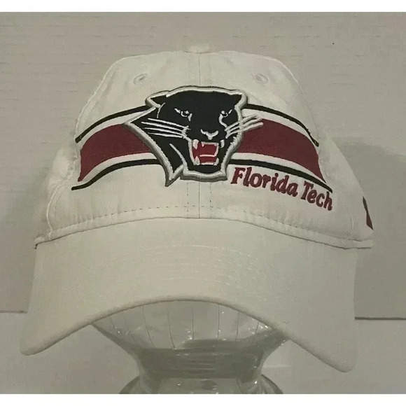 Under Armour Florida Tech Panthers Strapback Embroidered Hat Cap White Red Black - Picture 1 of 6